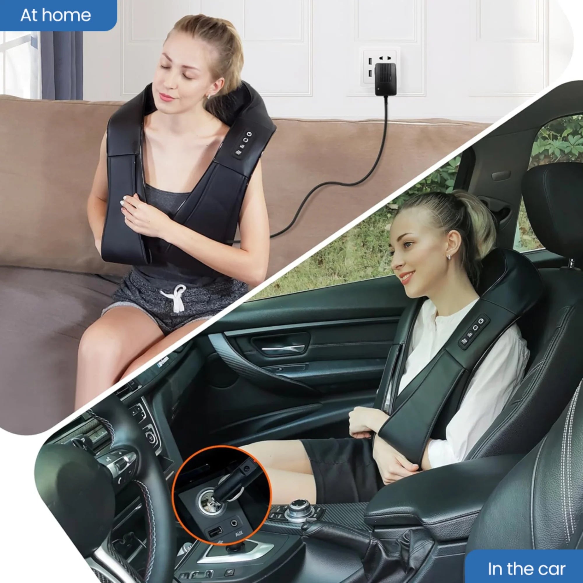 Neck Massager with Heat, Deep Tissue Pain-Relief Shoulder and Back Massager