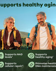 Liposomal Nicotinamide Riboside High Purity NAD Supplement for Anti-Aging, Energy, Focus - 80 Capsules