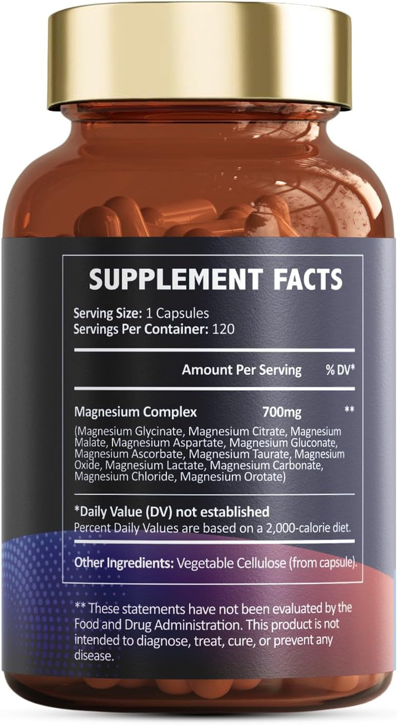 Magnesium Complex 700Mg 12 in 1 Magnesium Supplement 